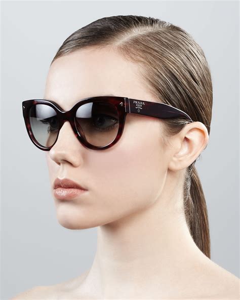 prada mirrored cat eye sunglasses|59mm cat eye sunglasses prada.